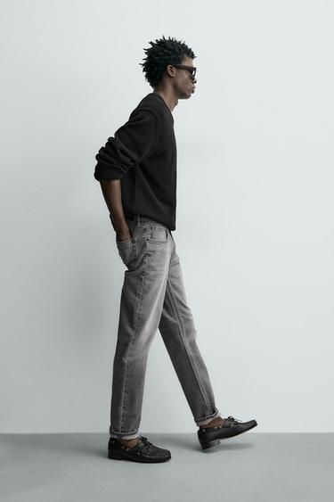 BASIC SLIM FIT JEANS - Light grey by Zara - Image 5