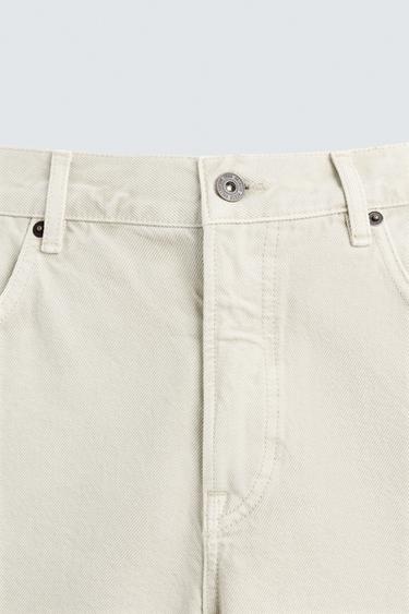 REGULAR FIT DENIM BERMUDA SHORTS - Grey by Zara - Image 8