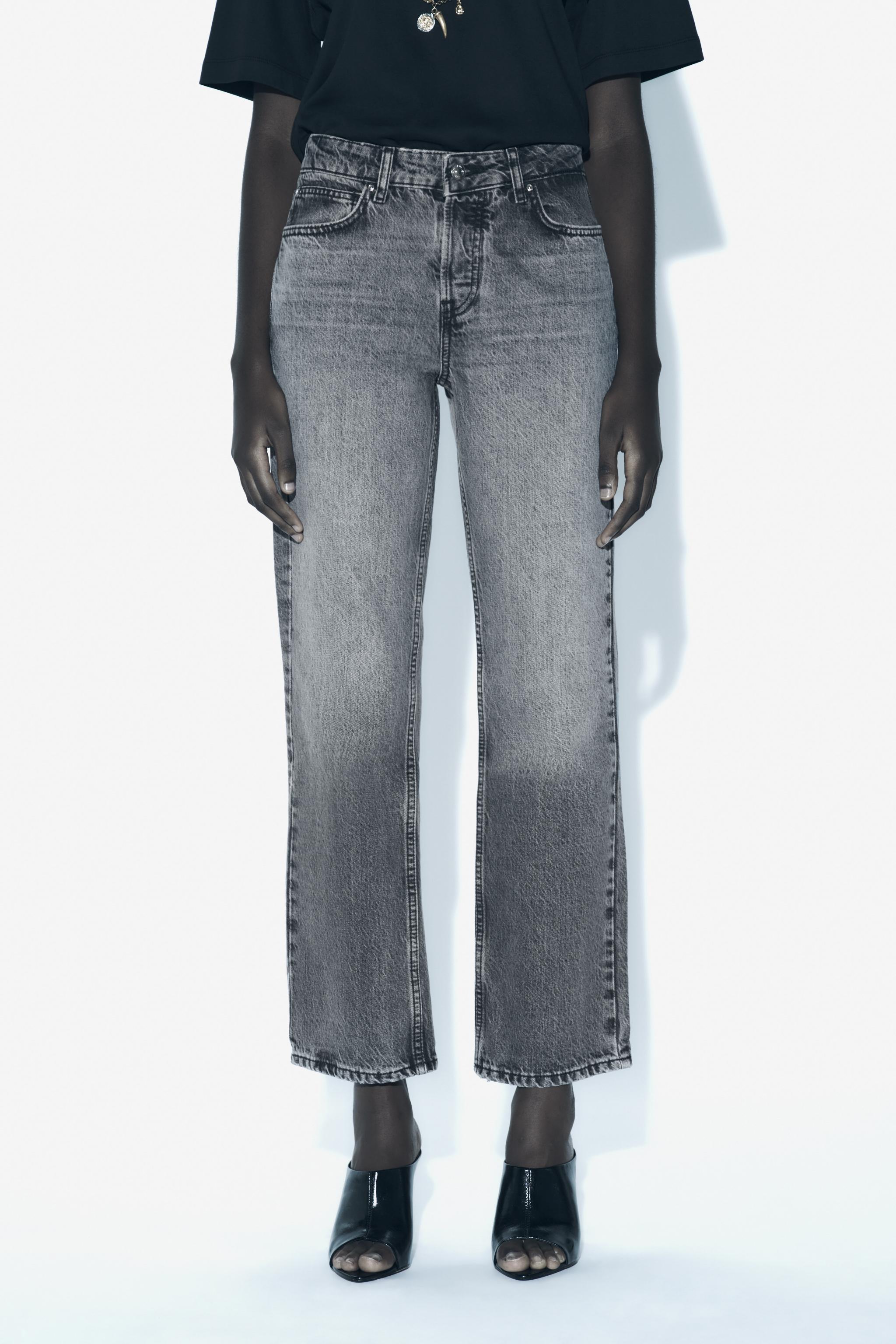 MID-RISE Z1975 STRAIGHT LEG JEANS - Mid-blue | ZARA United 