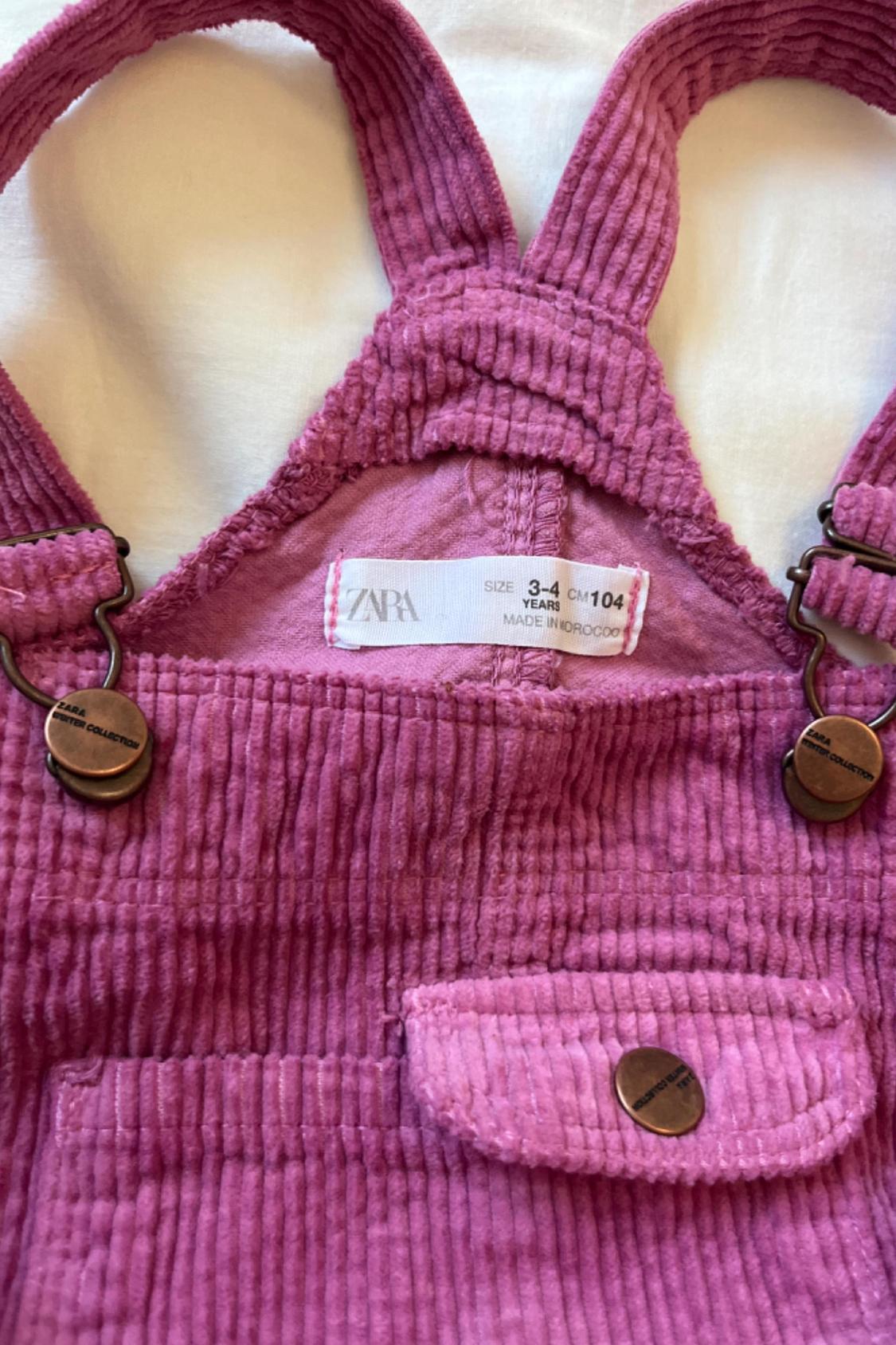 CORDUROY PINAFORE DRESS WITH POCKET - Image 2