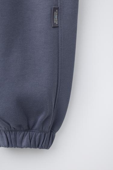 TEXT PRINT SWEATSHIRT AND JOGGERS SET - Duck blue by Zara - Image 7