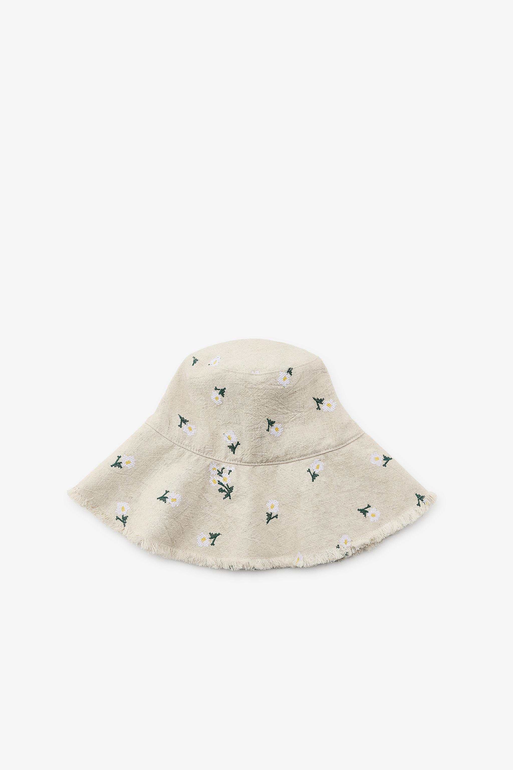 CHAPEAU BOB BRODÉ FLEURS