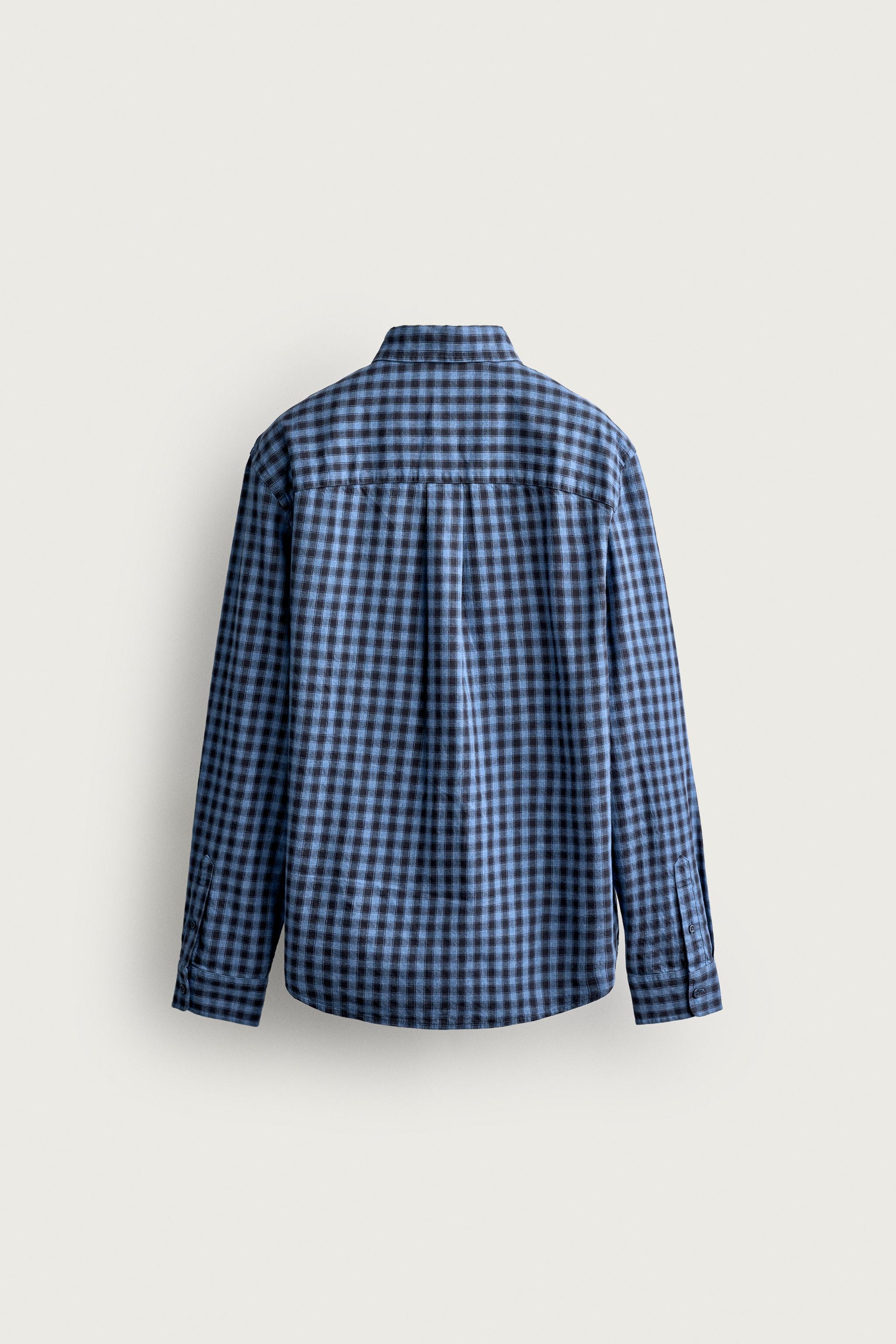 AARON LEVINE X ZARA CHECKED TWILL SHIRT