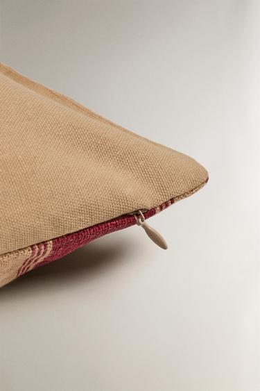 STRIPED CUSHION COVER - Light beige by Zara - Image 3