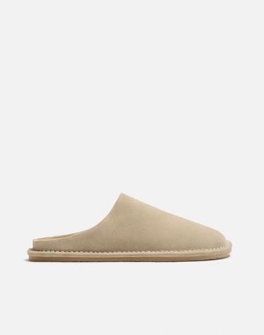 LEATHER CLOGS - Sand Brown by Zara