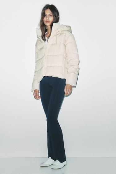 ANORAQUE CURTO COM CAPUZ WATER REPELLENT WINDPROOF - Manteiga da Zara