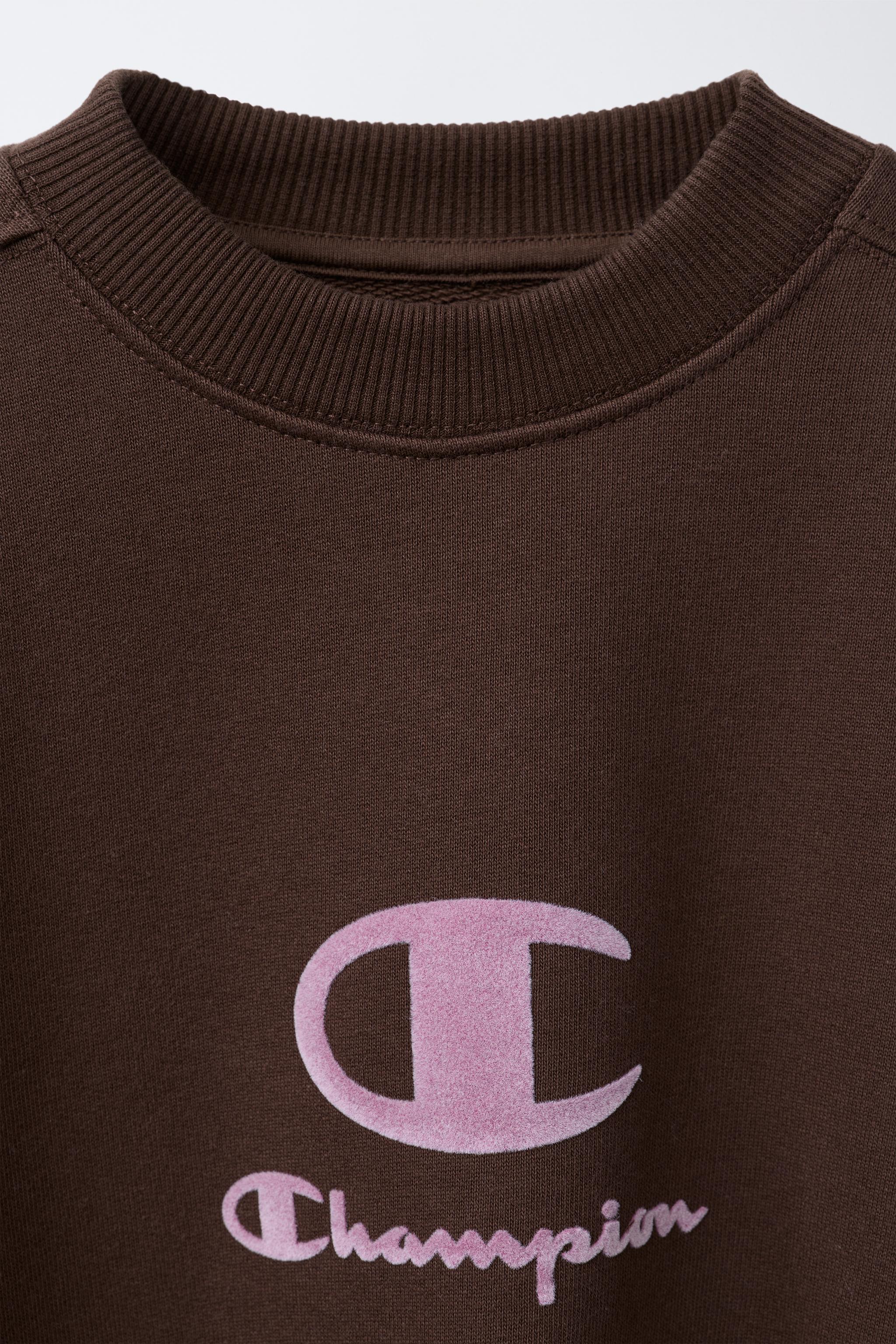 CHAMPION ® X ZARA FLOCKED TEXT SWEATSHIRT