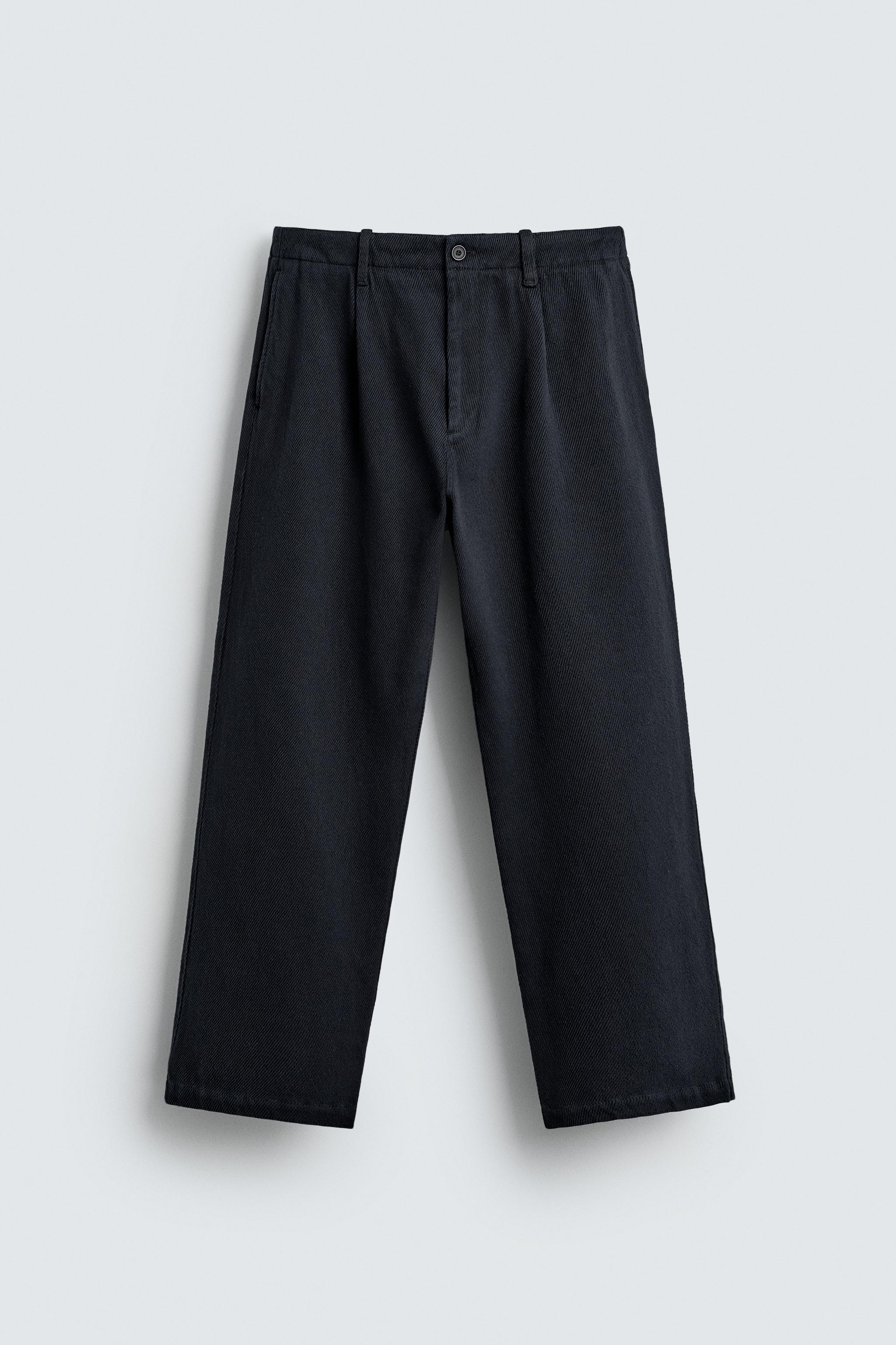 REGULAR FIT TWILL PANTS