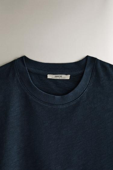 SHORT SLEEVE T-SHIRT - Blue by Zara - Image 1