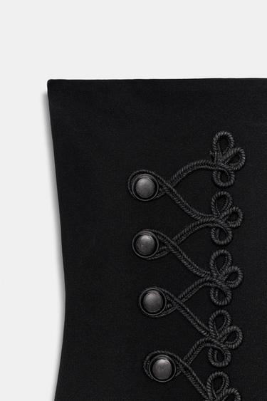 STRETCH DRESS WITH FIREMAN CLASP - Black by Zara - Image 8