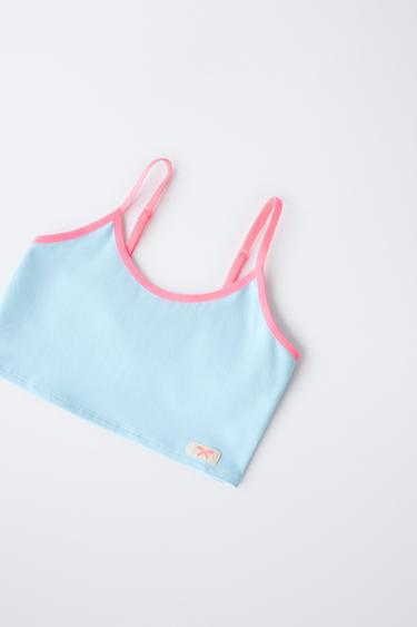 9-14 ANS/ LOT DE DEUX HAUTS DÉTAILS FLUO - Multicolore de Zara - Image 1