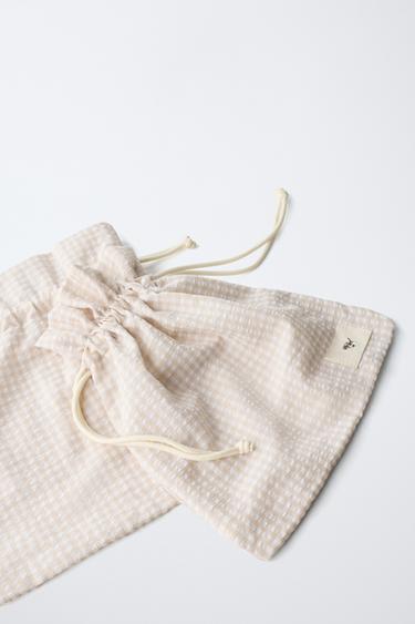 PACK DE SACS À CARREAUX - Blanc écru de Zara - Image 2