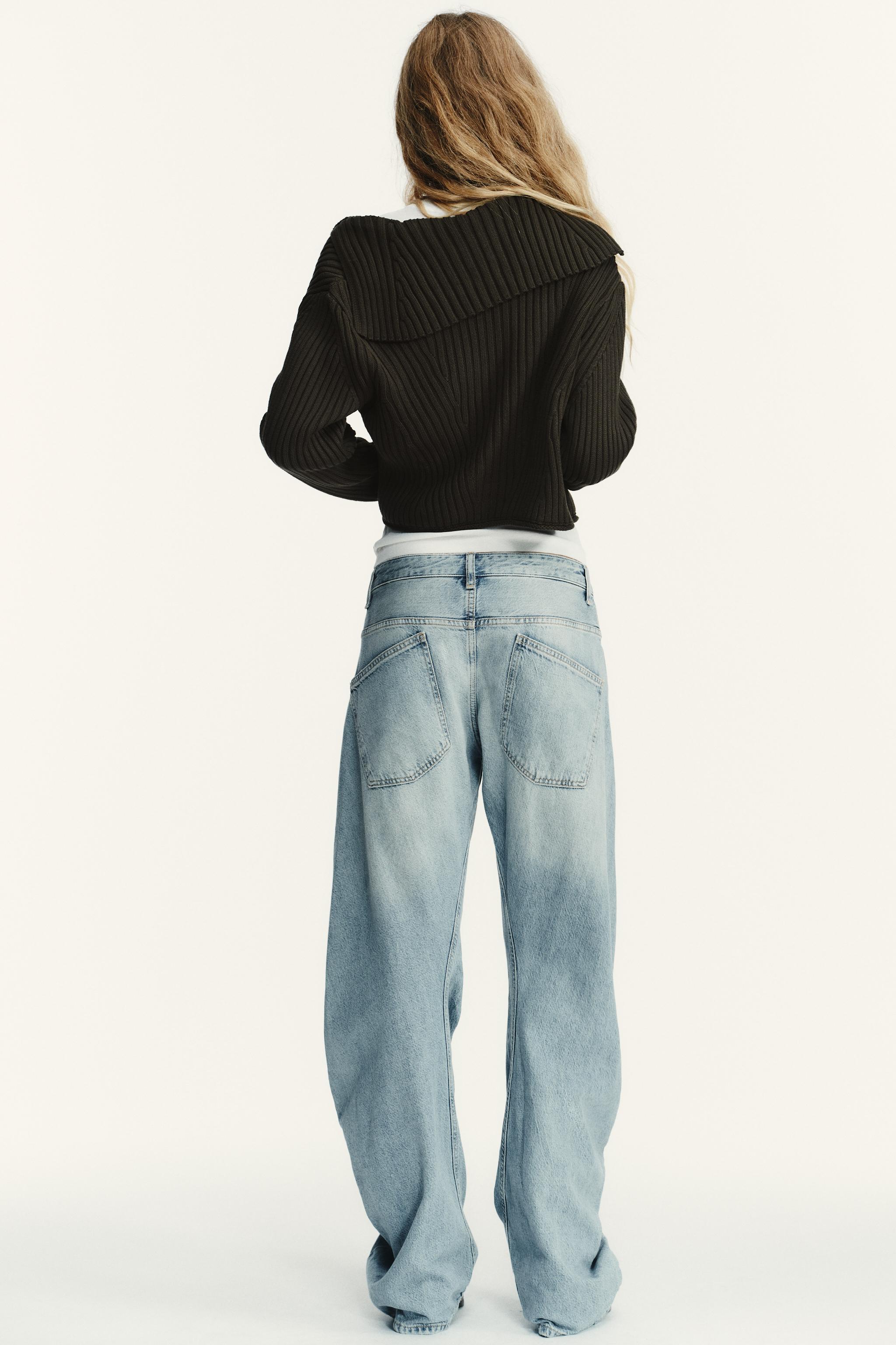 Jean Skinny Zara TRF Délavé Bleu Foncé - Taille 30, Jambe 34 - Occasion Très Bon état