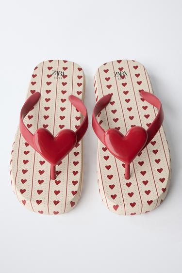 SANDALES DE BAIN CŒUR - Rouge de Zara - Image 3