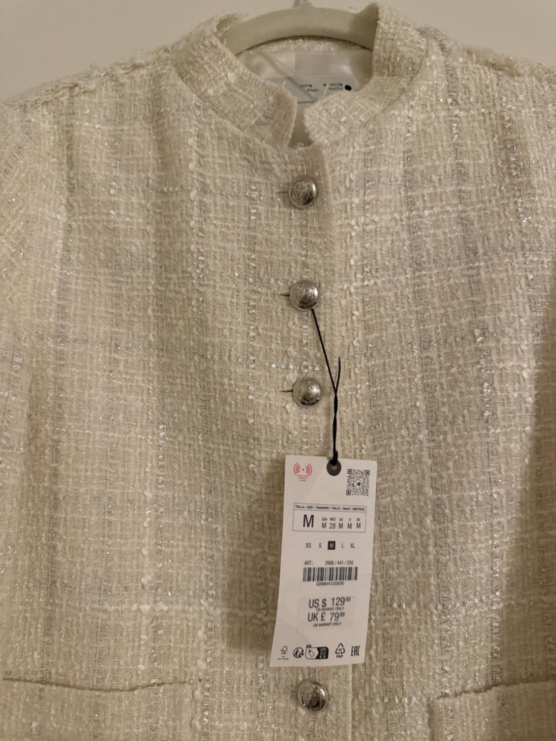 TEXTURED CROPPED JACKET ZW COLLECTION - Image 3
