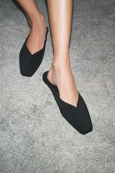 FABRIC MULES - Black by Zara - Image 1