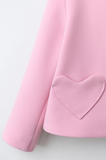 CHAQUETA BOLSILLOS CORAZÓN - Rosa de Zara