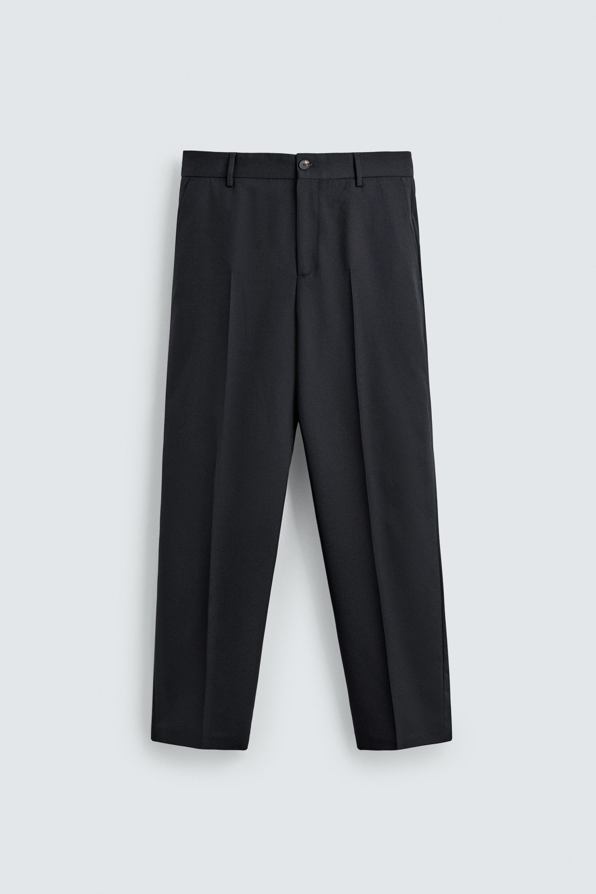 100% WOOL STRAIGHT FIT PANTS