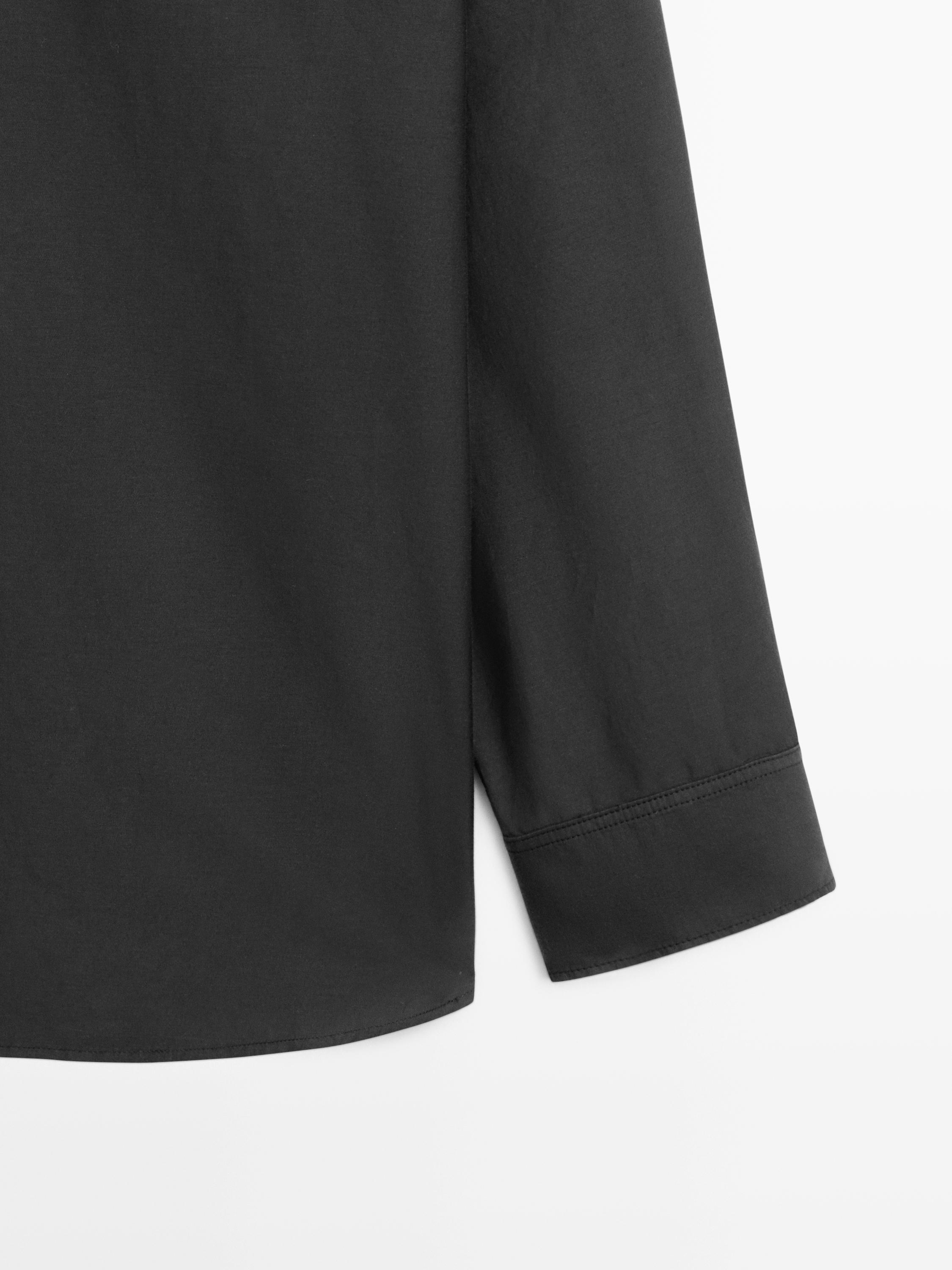 Flowing cotton-silk shirt