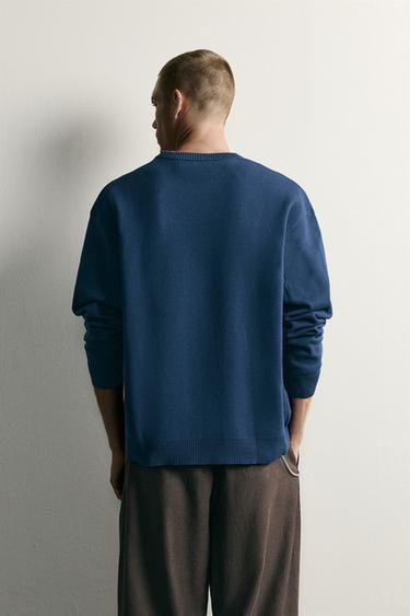 PULL DOUX À COUPE DÉCONTRACTÉE - Bleu roi de Zara - Image 2