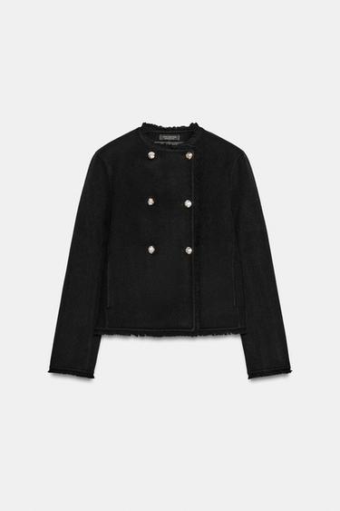 ZW COLLECTION DOUBLE-BREASTED JACKET - Black by Zara - Image 0