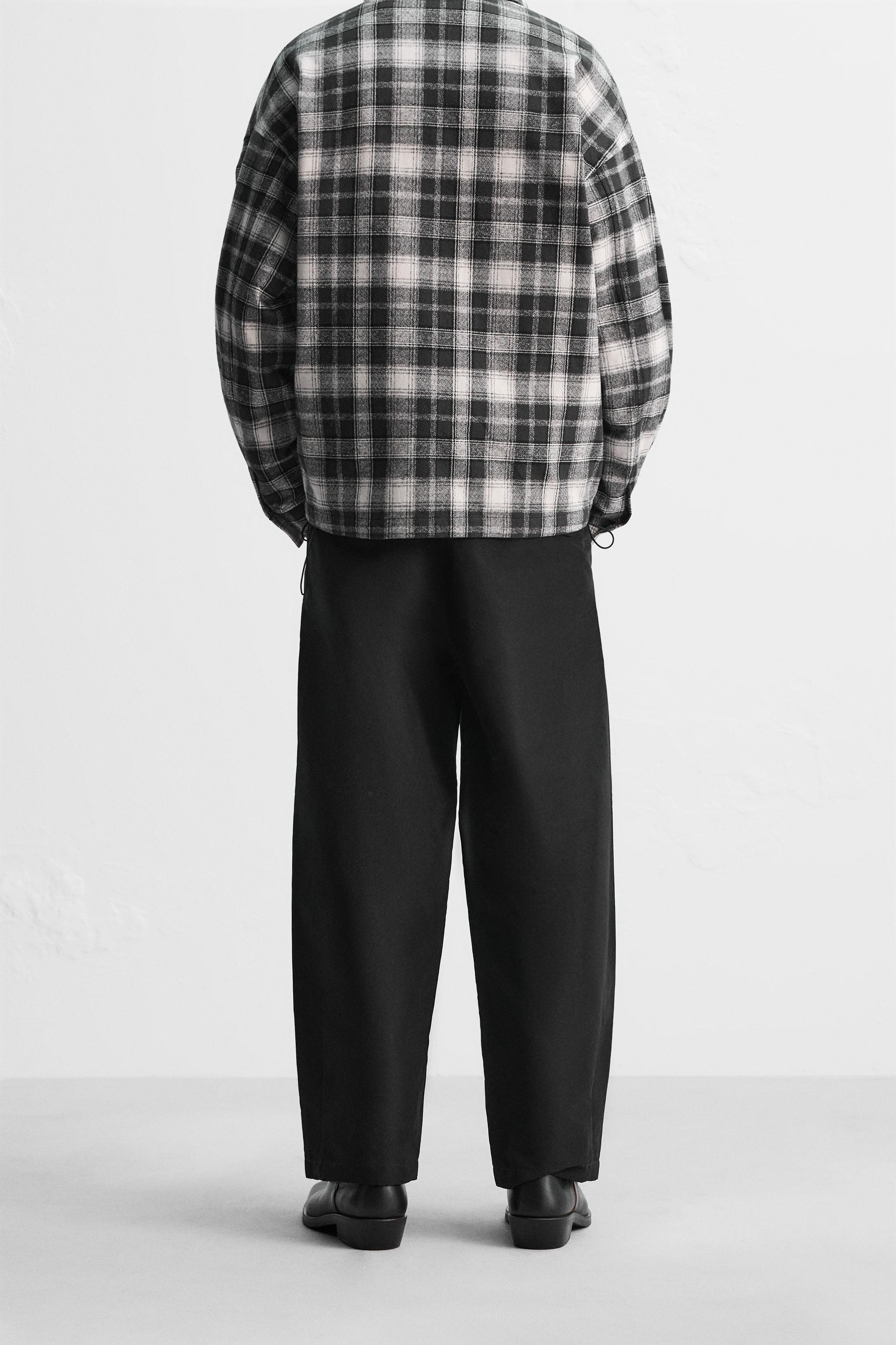 バルーンフィットステッチパンツ - ブラック | ZARA Japan / 日本 バルーンフィットステッチパンツ - ブラック | ZARA Japan / 日本