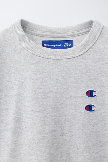 T-SHIRT ÉTIQUETTE CHAMPION ® X ZARA - Gris de Zara - Image 2