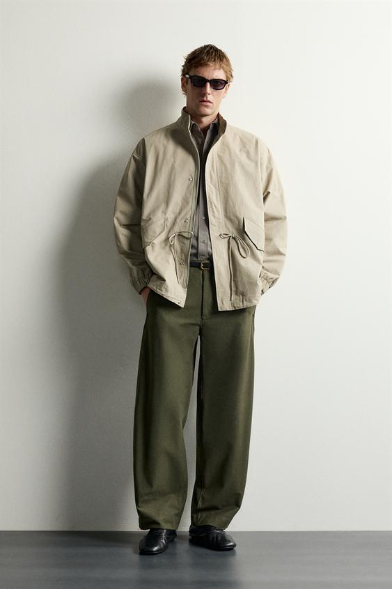 PARKA COURTE 100% COTON - Beige de Zara - Image 0