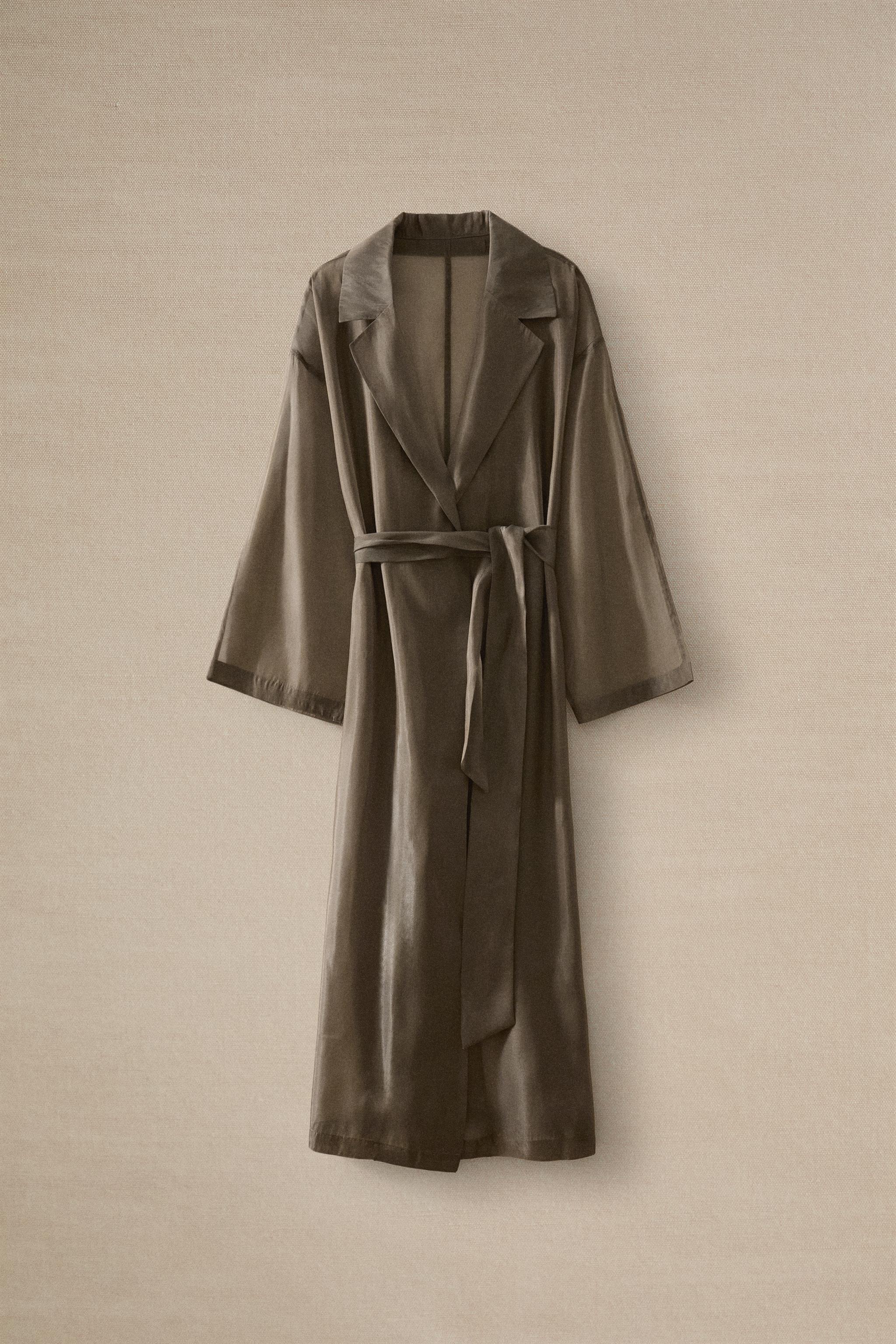 SILK ORGANZA DRESSING GOWN
