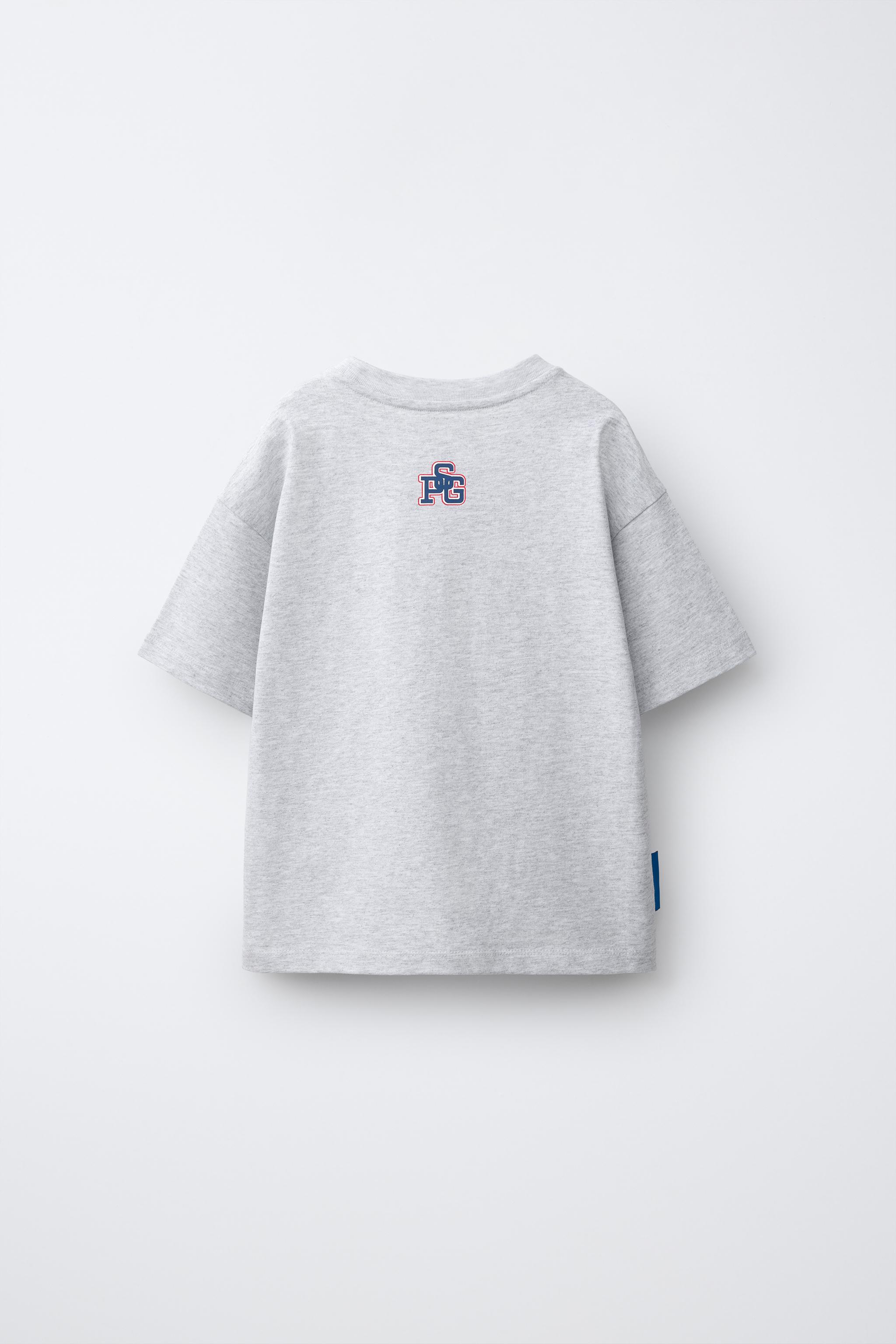 PSG® PRINTED T-SHIRT — Gray marl