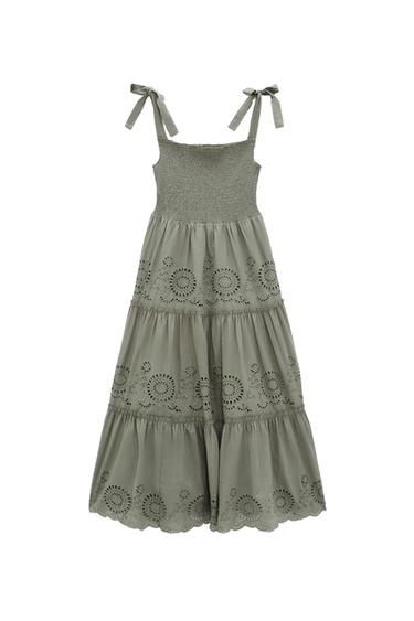 DRESS WITH CUTWORK EMBROIDERY