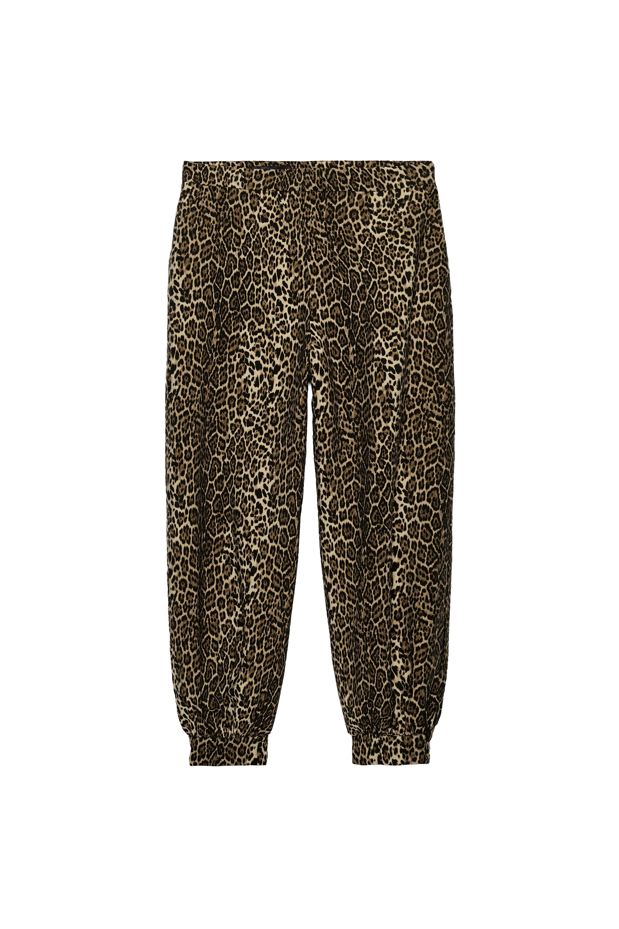 PANTALÓN BOMBACHO SATINADO ESTAMPADO ANIMAL
