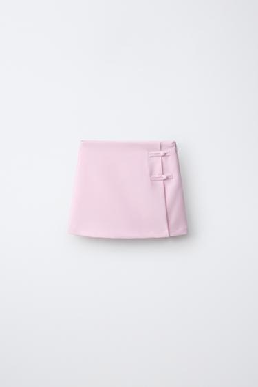 Zara FROG FASTENING SKIRT - Pastel pink - Image 0