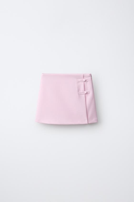 Zara FROG FASTENING SKIRT - Pastel pink - Image 0