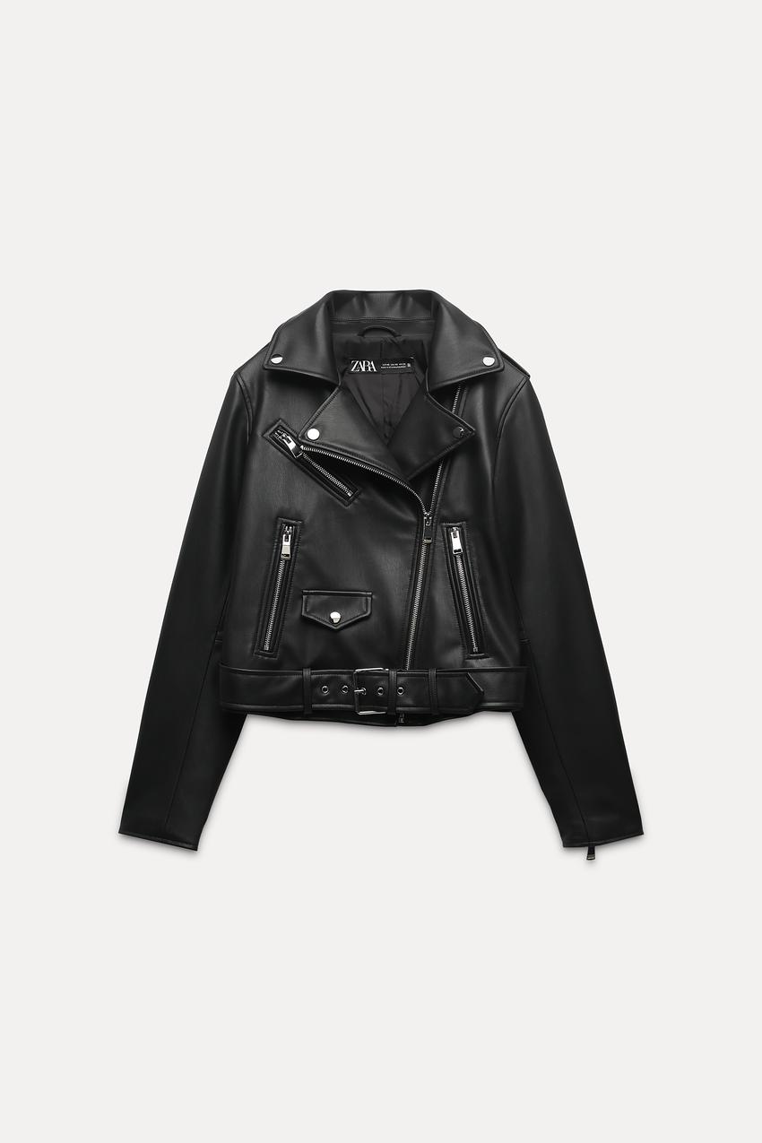 BIKERJACKE AUS KUNSTLEDER - Schwarz | ZARA Deutschland / Germany