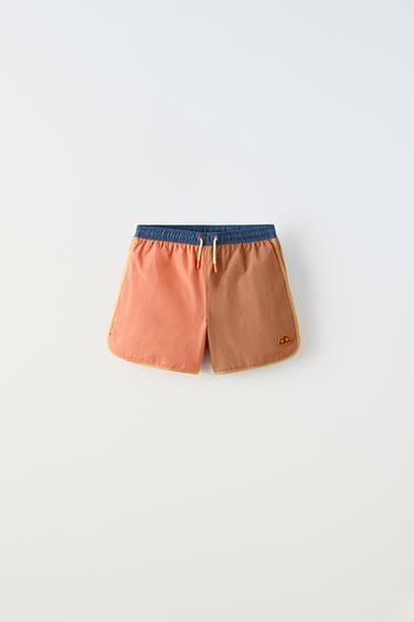6-14 YEARS/ SALMON RIVER SWIM SHORTS - Orange by Zara
