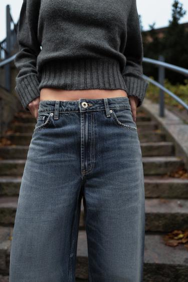 TEXANS TRF BAGGY BARREL DE TIR MITJÀ - Blau de Zara