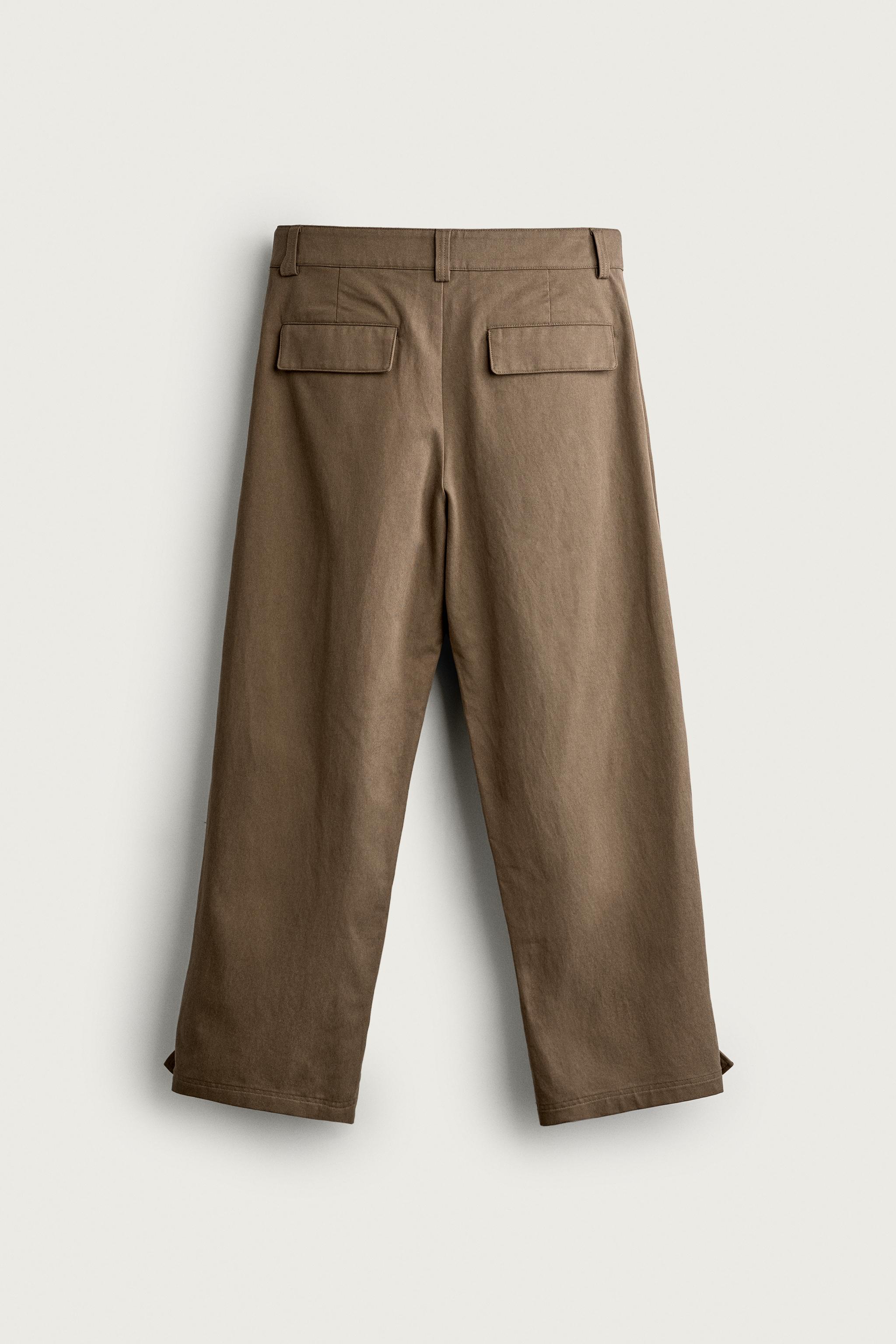 Zara YAN BANTLI BALON FIT PANTOLON görsel 8