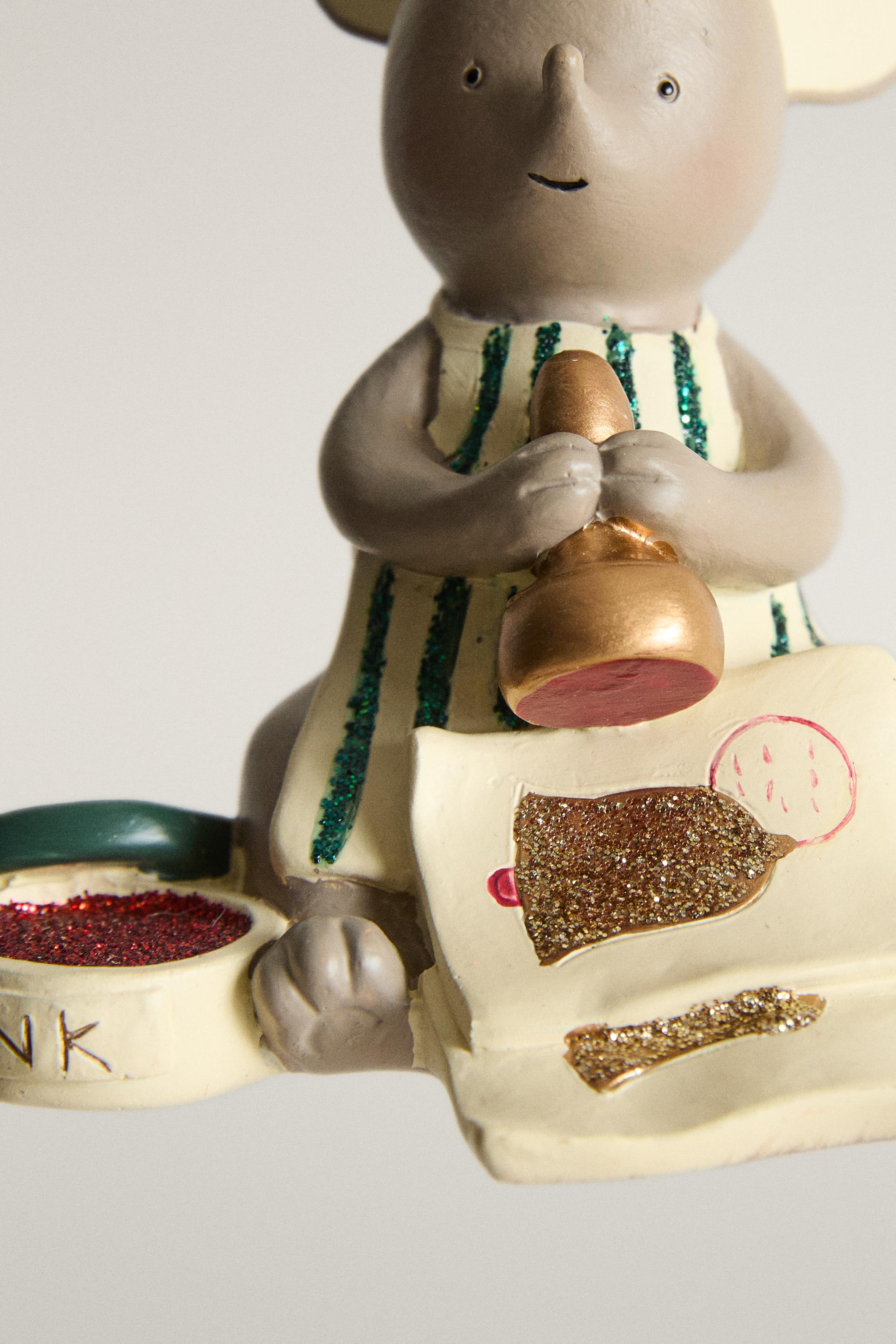 ORNEMENTS SAPIN SOURIS NOËL (ENSEMBLE DE 2)