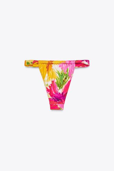 CULOTTE DE BIKINI À NOUER IMPRIMÉE - Multicolore de Zara - Image 3