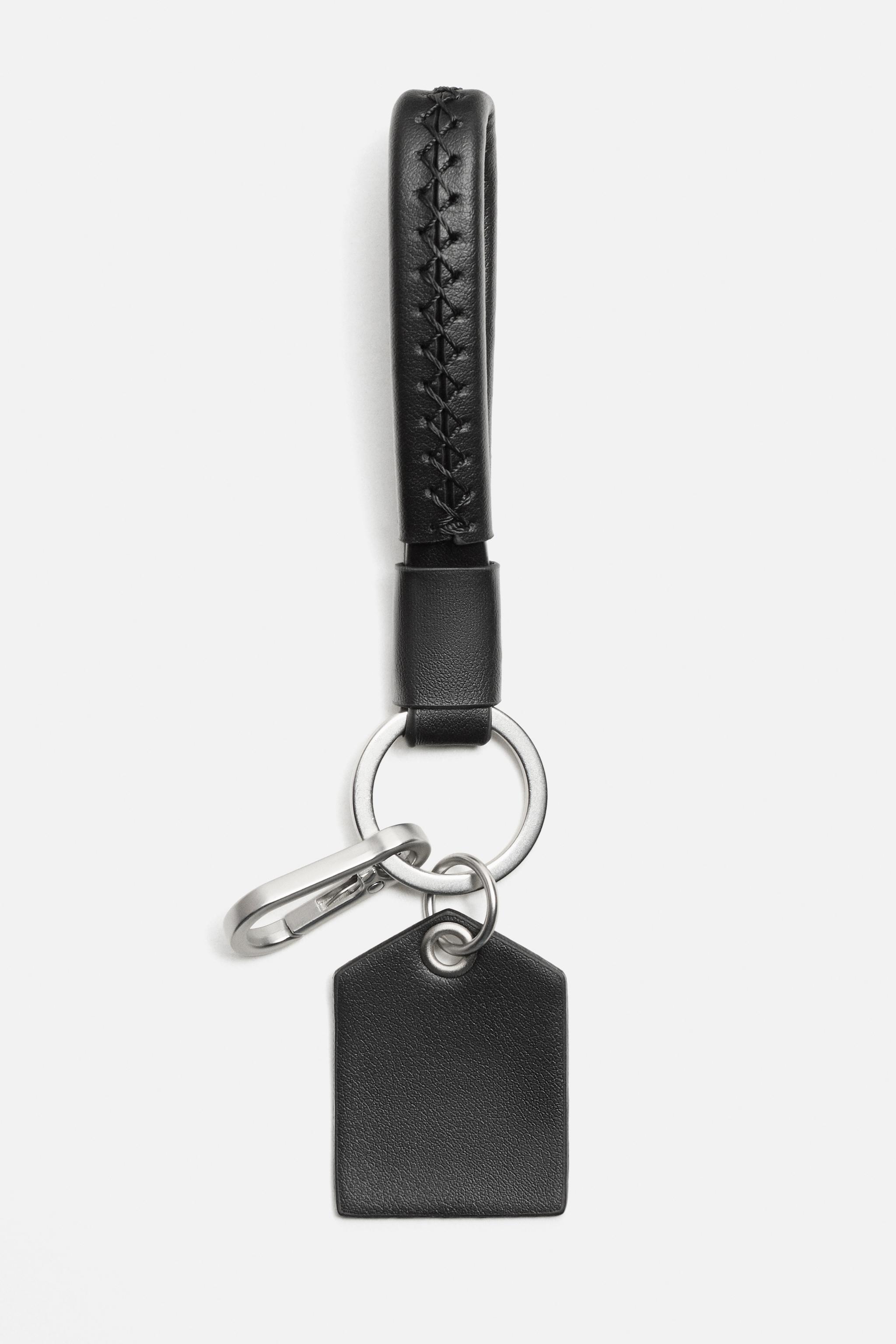 TOPSTITCHED KEY RING - Brown | ZARA Spain TOPSTITCHED KEY RING - Brown | ZARA Spain