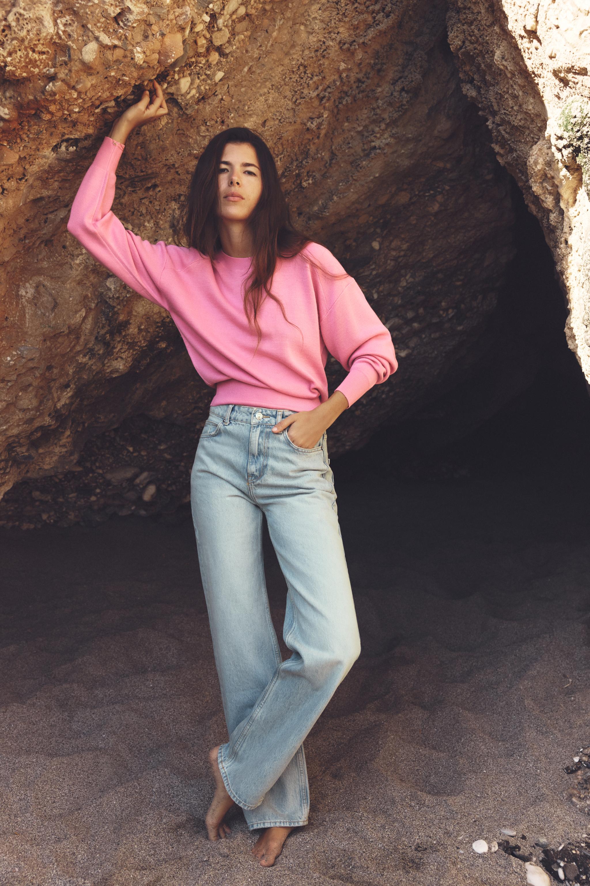 STRAIGHT LEG LONG LENGTH Z1975 JEANS WITH A HIGH WAIST