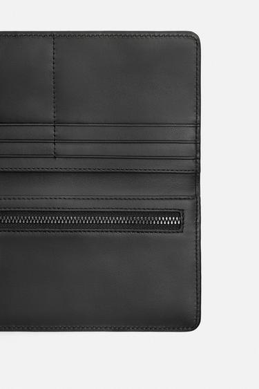PORTEFEUILLE XL EN CUIR NAPPA - Noir de Zara - Image 4