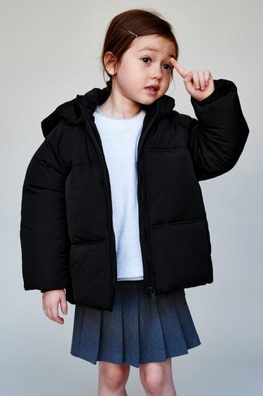 WATER-REPELLENT HOODED PADDED JACKET - Black by Zara