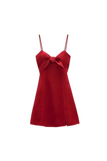 MINI DRESS WITH BOW