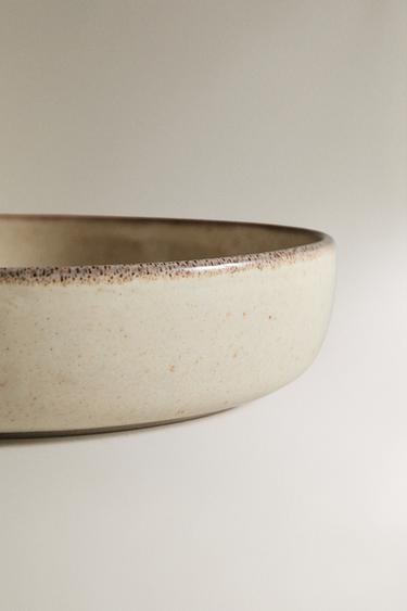 ASSIETTE CREUSE GRÈS - Écru clair de Zara - Image 3