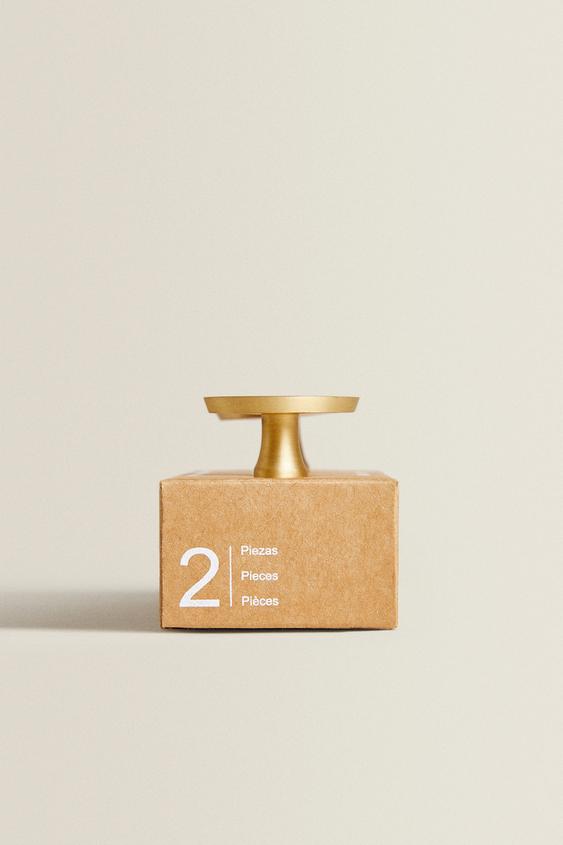 LOT DE 2 BOUTONS MEUBLE EN NACRE OVALES - Beige clair de Zara - Image 4