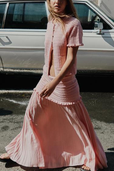 FALDA PUNTO COMBINADA - Rosa de Zara