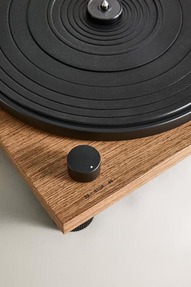 PLATINE VINYLE MANUELLE À ENTRAÎNEMENT PAR COURROIE, DE AUDIO TECHNICA - Marron de Zara - Image 2