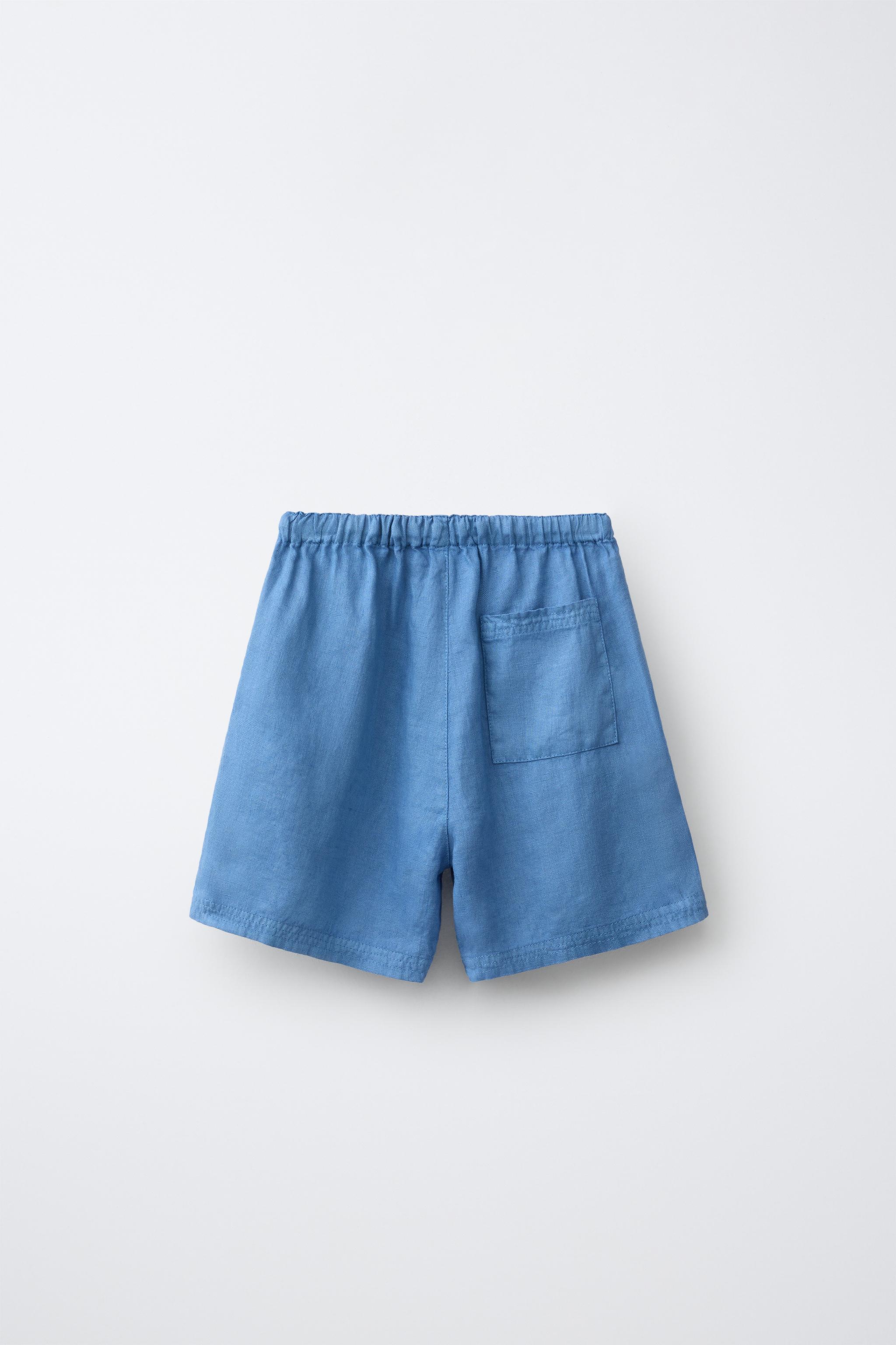 100% LINEN SHORTS